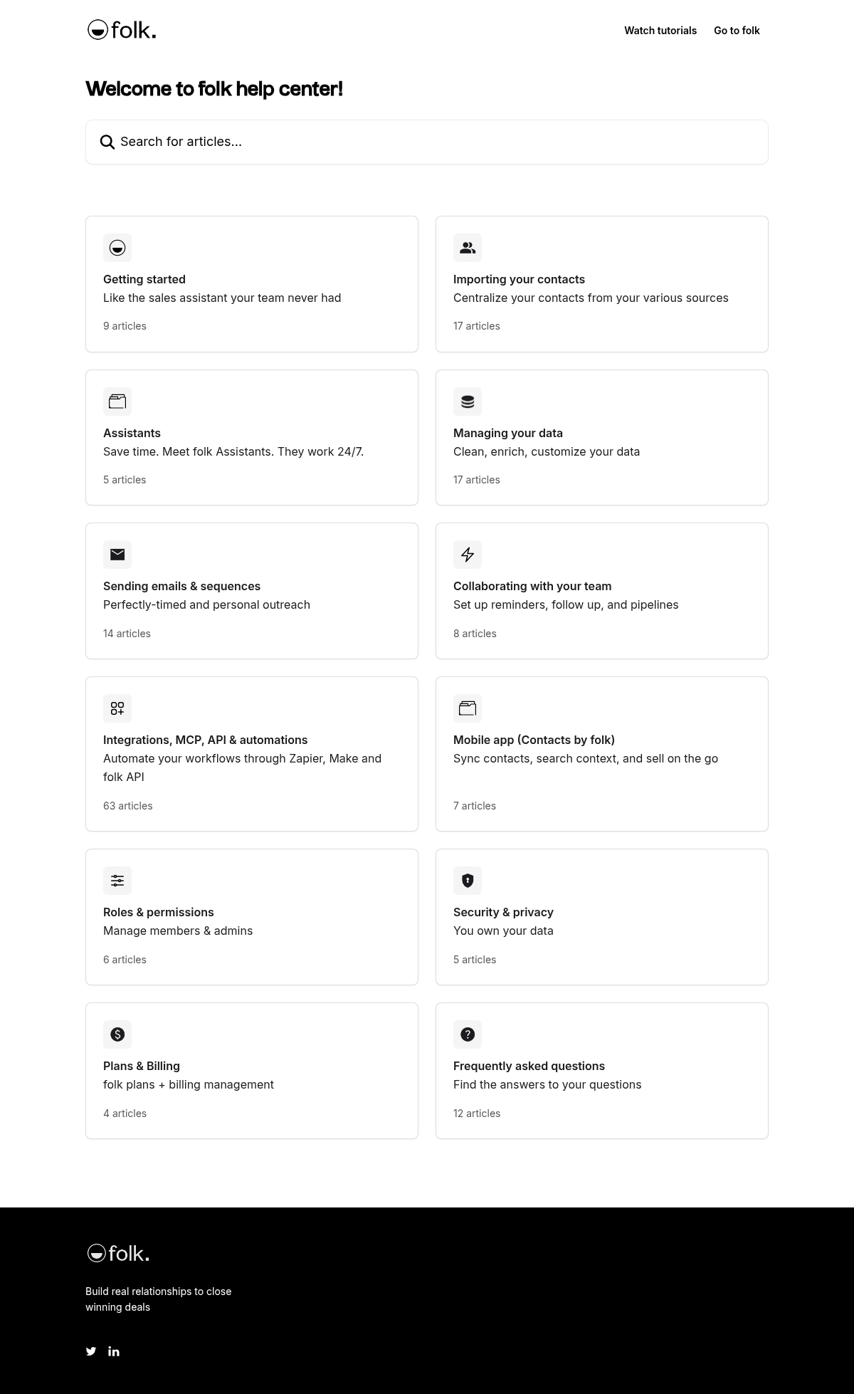 folk documentation homepage captured 2026-10-14. The numbered notes describe its navigation and starting routes.